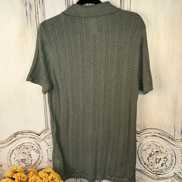 Men’s Hollister Lightweight Knit Short Sleeve cardigan Sweater Size S - Picture 6 of 8